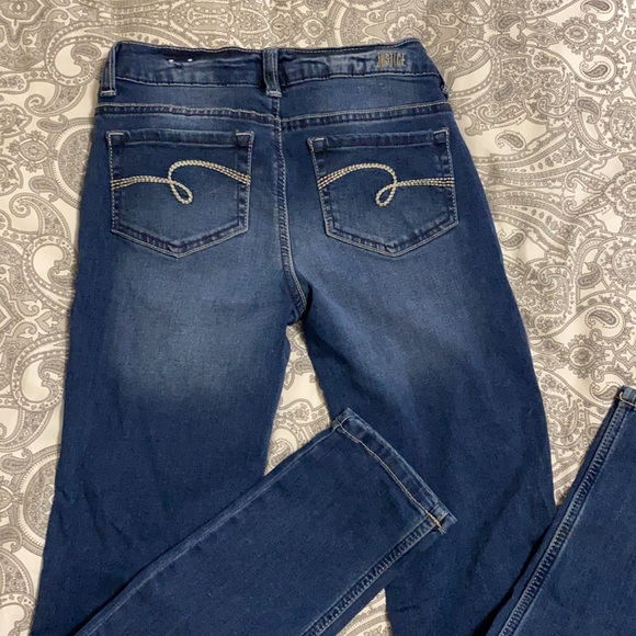 Girls Justice skinny jeans. EUC. Size 12. - Picture 3 of 5